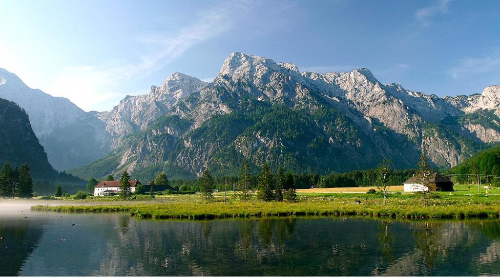 Alpenpension Birkenhof Grünau im Almtal Buitenkant foto